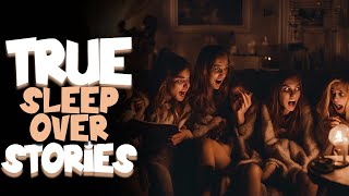 2 TRUE Scary amp Disturbing Sleepover Horror Stories Black Screen  Scary Stories [upl. by Siderf]