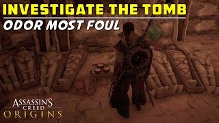 Investigate the tomb to trace the source of the stink  Odor Most Foul  Assassins Creed Origins [upl. by Fiel]