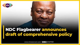 24Hour Economy NDC Flagbearer announces draft of comprehensive policy document [upl. by Hardie]