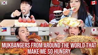 mukbangers from around the WORLD that make me SO hungry [upl. by Civ553]