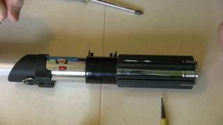 Master Replicas 2005 Vader Saber Conversion Part 1 Disassembly [upl. by Tobias]