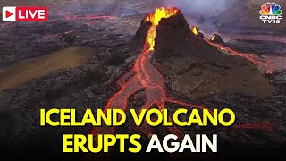 LIVE Iceland Volcano Erupts Again  Iceland Volcano Eruption LIVE  Reykjavik  Volcano  IN18L [upl. by Adnahcal]