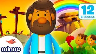 🔴 The BIBLE Animated for Kids  12 Episodes of Cartoon Bible Stories for Kids [upl. by Coney636]