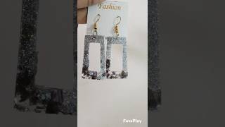 RESIN EARRINGS art drawingideas resin resinearrings shorts [upl. by Hercules]