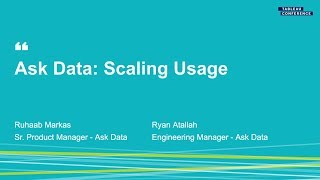 Ask Data Scaling Usage Across Any Organization [upl. by Kciderf]