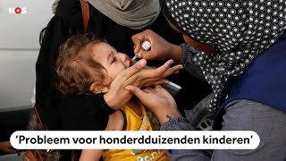 Grootschalige vaccinatiecampagne tegen polio start in de Gazastrook [upl. by Beulah]