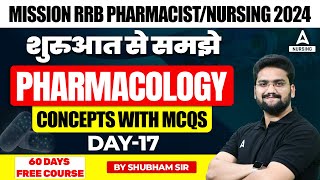 RRB Pharmacist 2024  Pharmacology MCQs Questions with Answers  Shubham Sir [upl. by Kajdan]