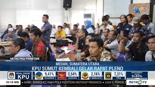 KPU Sumut Kembali Gelar Rapat Pleno [upl. by Schnell]