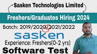 Sasken Technology Biggest Hiring  FreshersExperience Off Campus Drive  Direct Test  Urgent Join [upl. by Goldston767]