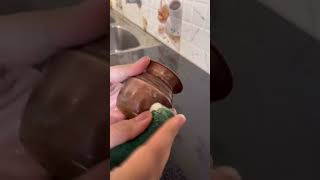 How to Clean Copper Utensils naturalcleaners cleaningtips kitchenhacks [upl. by Araet920]