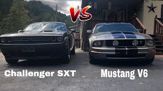 Challenger SXT vs Mustang V6 [upl. by Tsirhc264]