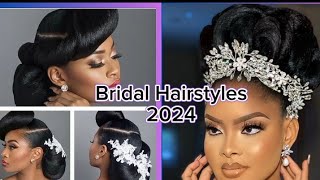 Beautiful Bridal hairstyles for 2024 Brides hairstyles for brides [upl. by Carmelina]