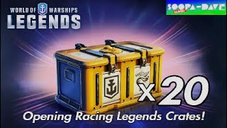 Opening Racing Legends Crates World Of Warships Legends [upl. by Farmer]