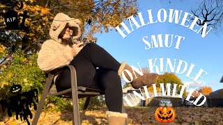 READING HALLOWEEN SMUT ON KINDLE UNLIMITED 👀🍁🍂🎃 Reading Vlog [upl. by Chon]