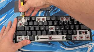 GEEK GK61 Gateron Red Optical  ASMR amp TEARDOWN [upl. by Oidale]