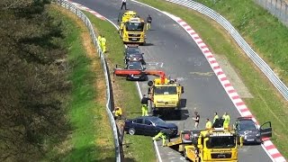 Highlights Touristenfahrten CRASH Action nice Cars Crazy Bikes Nordschleife 652017 Oilspill [upl. by Sorodoeht]