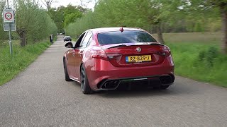 Alfa Romeo Giulia Quadrifoglio  LOUD Acceleration SOUNDS [upl. by Haisi]