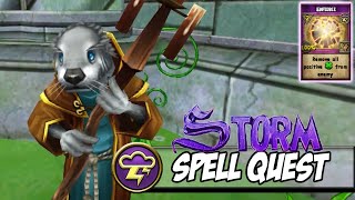 Wizard101 Level 72 Storm Spell Quest Enfeeble [upl. by Ordnajela]