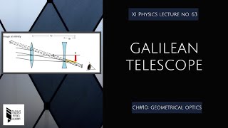 XI Lecture No63 Construction amp Working of Galilean Telescope Talhas Physics Academy [upl. by Eittik783]