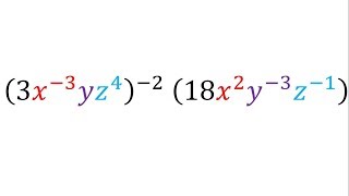 Expresiones algebraicas con exponentes negativos  Ejemplo 3 [upl. by Muncey]