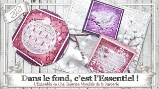 Tutoriel quotCarte  Dans le Fond cest lEssentielquot par CoulHeure Papier [upl. by Kyred]