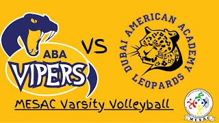 ABA vs DAA MESAC Varsity Volleyball [upl. by Sparke]