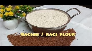 How To Make Nachani Flour  Nachani Pith Recipe  Ragi Flour  DArchanas Kitchen [upl. by Aivart]