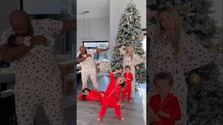 Who did it best😆🎄❤️ familytrend dance dancetrends matchingpjs [upl. by Gerge]