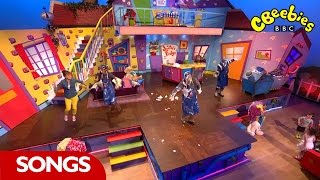 Justins House Wibble Wobble Song  CBeebies [upl. by Novelc]