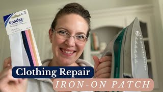 IronOn Patch  Clothing Repair SUCCESS Quick and Easy [upl. by Cacie65]