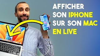 Partager lécran d’un iPhone sur un Mac [upl. by Ettevram]