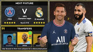 DLS 22  PSG vs Real Madrid  UCL  Dream League Soccer 2022 Gameplay [upl. by Keven620]