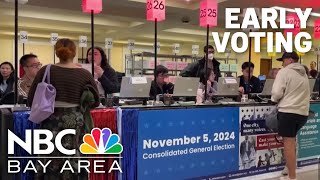 Bay Area residents cast ballots two days ahead of Election Day [upl. by Tsiuqram499]