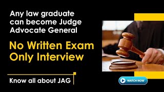 All about JAG entry II For Law graduates  Judge Advocate General  Career Guidance by MJ Sir [upl. by Adele]