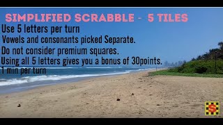 SCRABBLE TIPS AND STRATEGIES  BEGINNERS Play with 5 tiles [upl. by Nodnol]