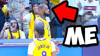 Meeting LeBron amp Bronny James [upl. by Enilorak]