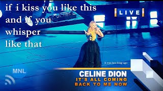 KARAOKE ITS ALL COMING BACK TO ME NOW Celine Dion Momentum Live MNL [upl. by Antonius]