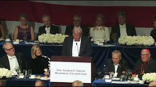 Trump ROASTS Tim Walz at the Al Smith Dinner [upl. by Ycnuahc]