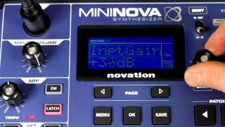 Novation  MiniNova synth tutorial Insert FX [upl. by Karole]