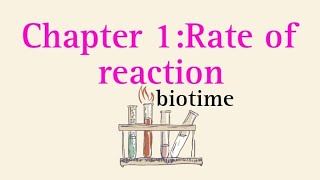 Rate of reaction [upl. by Rice]