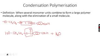 ALevel Chemistry Polymerisation Part 3 [upl. by Bradeord]