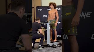 Kade Ruotolo passes hydration and makes weight for ONE 169 onechampionship [upl. by Dviad69]