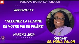 Sr Mona Valon  Pergame SDA Church Womens Ministries  3224 [upl. by Llenrep]