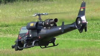 Futuristic RC Scale Helicopter Model Blue Thunder Turbine Engine [upl. by Anifled210]