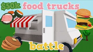 FOOD TRUCK BUILD BATTLE in BLOXBURG [upl. by Bundy]