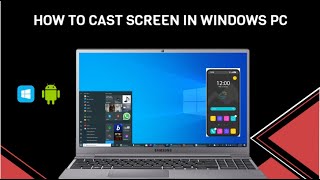 How to Cast Android Screen To PC Laptop 2024 [upl. by Marion]