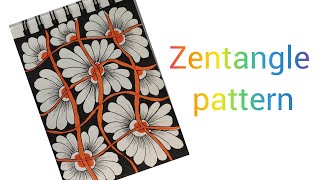 zentangle pattern basic for beginners ♥️ zentanglemandala viralvideo art zentanglemandala zen [upl. by Notsgnal642]