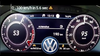 2018 Volkswagen Arteon 280 HP Acceleration 0160kmh [upl. by Emarie]