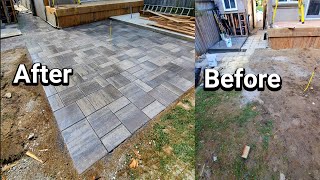 How To Build Your Own Paver Patio  From Start To Finish [upl. by Nottirb780]