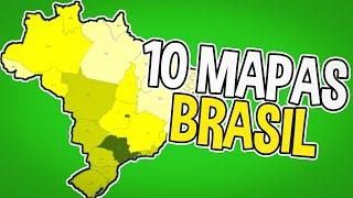 10 MAPAS DO BRASIL QUE VÃO MUDAR SUA PERCEPÇÃO [upl. by Adriaens444]